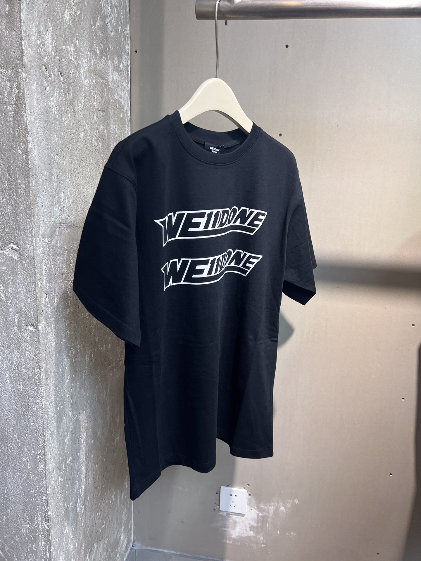 WE11DONE ウェルダン tシャツ偽物 純綿 トップス 大人気 半袖 ロゴプリント ファッション 男女兼用 2色可選_4