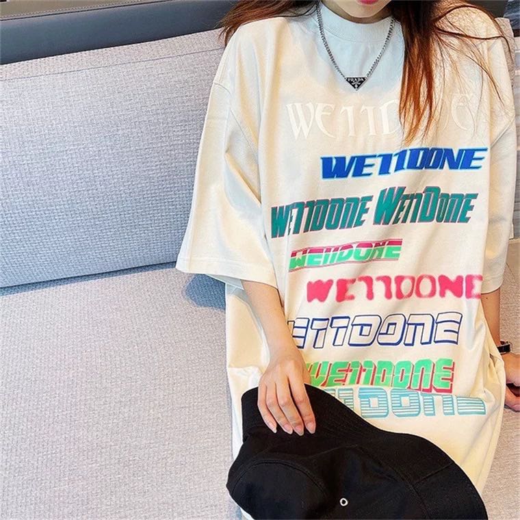 WE11DONE 最安値！ウェルダンとはｎ級品 短袖 トップス tシャツ 純綿 ロング ゆったり ファッション 2色可選_7