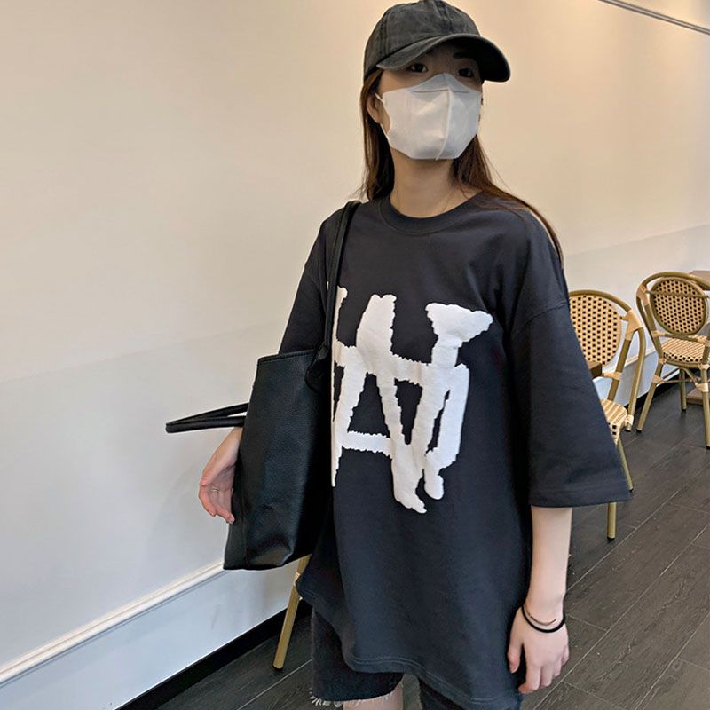 WE11DONE ウェルダン服偽物トップス 純綿tシャツ 大きいＷ文字プリント 純綿 男女兼用 ファッション 2色可選_4