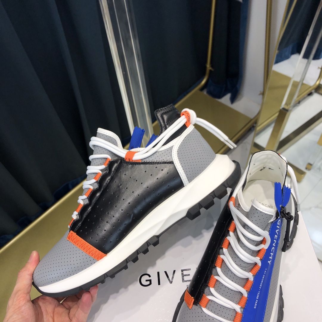 高級感に溢れ givenchy 靴 メンズ偽物 運動シューズ レザー スポーツシューズ 軽量性 通気性 ランニング ブルー_5