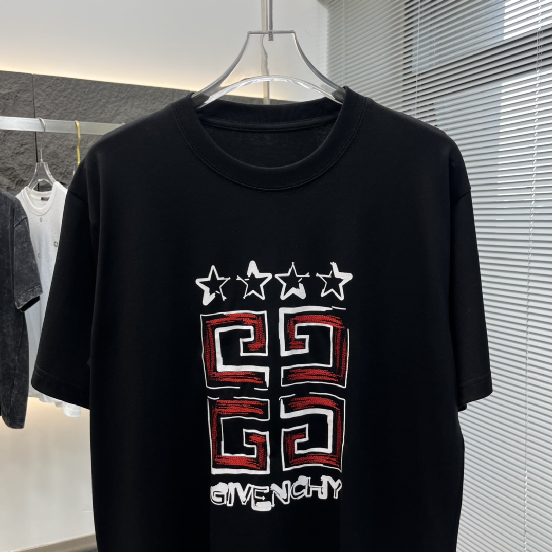 V存在感のある ジバンシィtシャツ偽物 半袖 トップス 純綿 シンプル 新品 柔らかい ファッション ロゴプリント ブラック_4