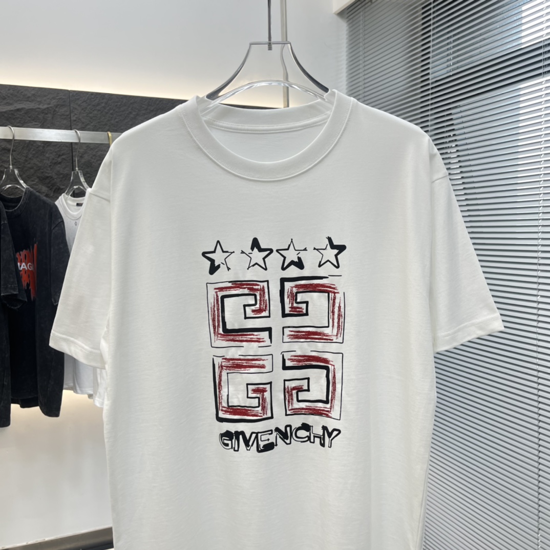 存在感のある ジバンシィtシャツスーパーコピー 半袖 トップス 純綿 シンプル 新品 柔らかい ファッション ロゴプリント ホワイト_3