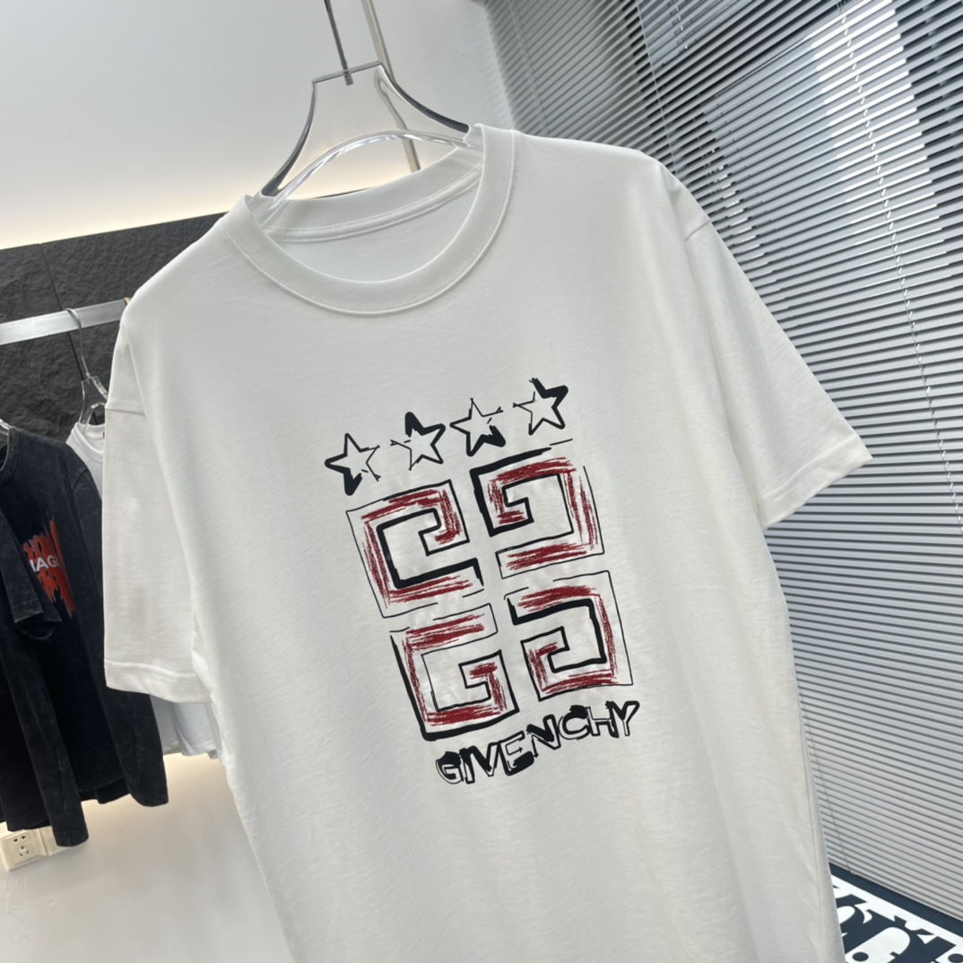 存在感のある ジバンシィtシャツスーパーコピー 半袖 トップス 純綿 シンプル 新品 柔らかい ファッション ロゴプリント ホワイト_4