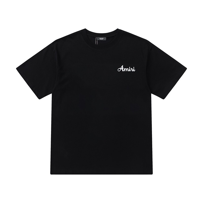 AMIRI 2024定番人気 tシャツamiスーパーコピー 半袖 シンプル 純綿 ロゴプリント 夏 トップス 2色可選_2