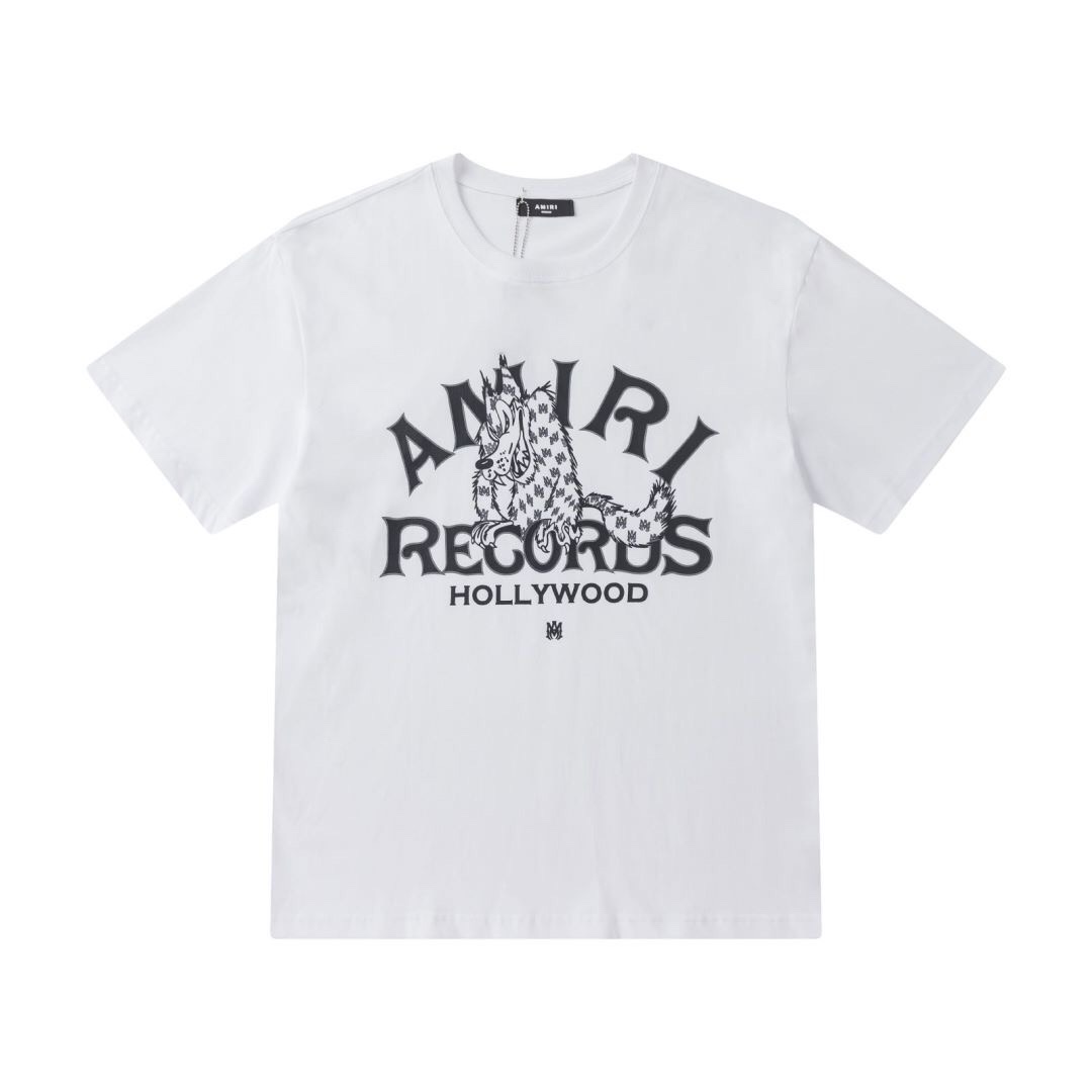 AMIRI HOT 2024夏の定番 アメリtシャツスーパーコピー 半袖 シンプル 純綿 LOGOプリント トップス 3色可選_2