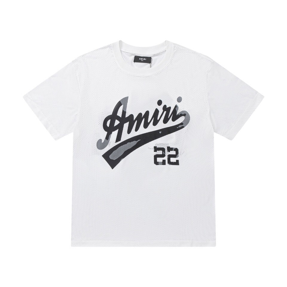 AMIRI 夏 新作登場 tシャツヤーン 編み針偽物 プリント 純綿 シンプル 快適 トップス  短袖 柔らかい 2色可選_2