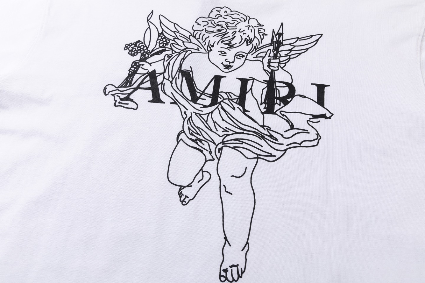 AMIRI tシャツ アミパリコピー 半袖 柔らかい プリント 純綿 品質保証 ファッション トップス  2色可選_4