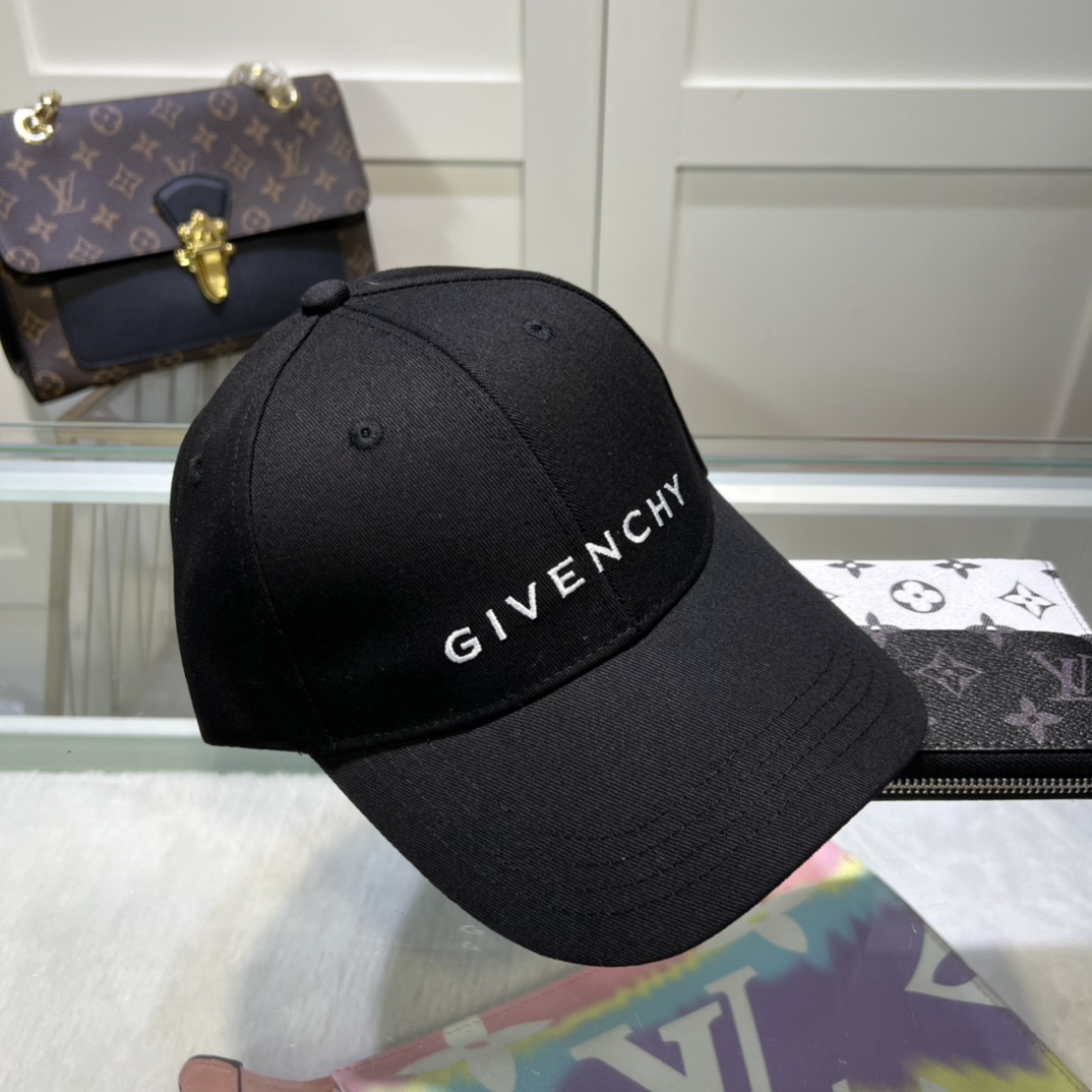 GIVENCHYジバンシィ キャップスーパーコピー 綿100％ 男性 女性 UVカット かぶり心地を追求したコットンキャップ ブラック_7