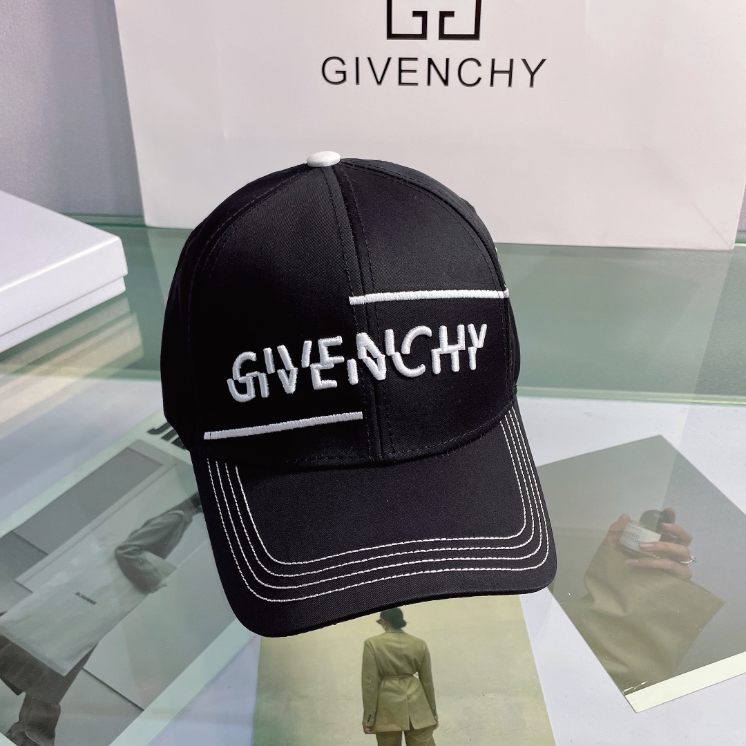 GIVENCHYジバンシーセットアップスーパーコピー キャップ かぶり心地を追求したコットンキャップ ブラック_5