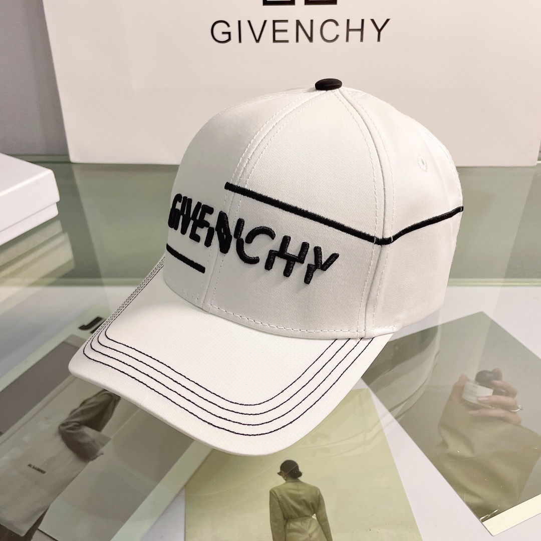 GIVENCHYジバンシィ ニット帽激安通販 キャップ かぶり心地を追求したコットンキャップ ホワイト_1