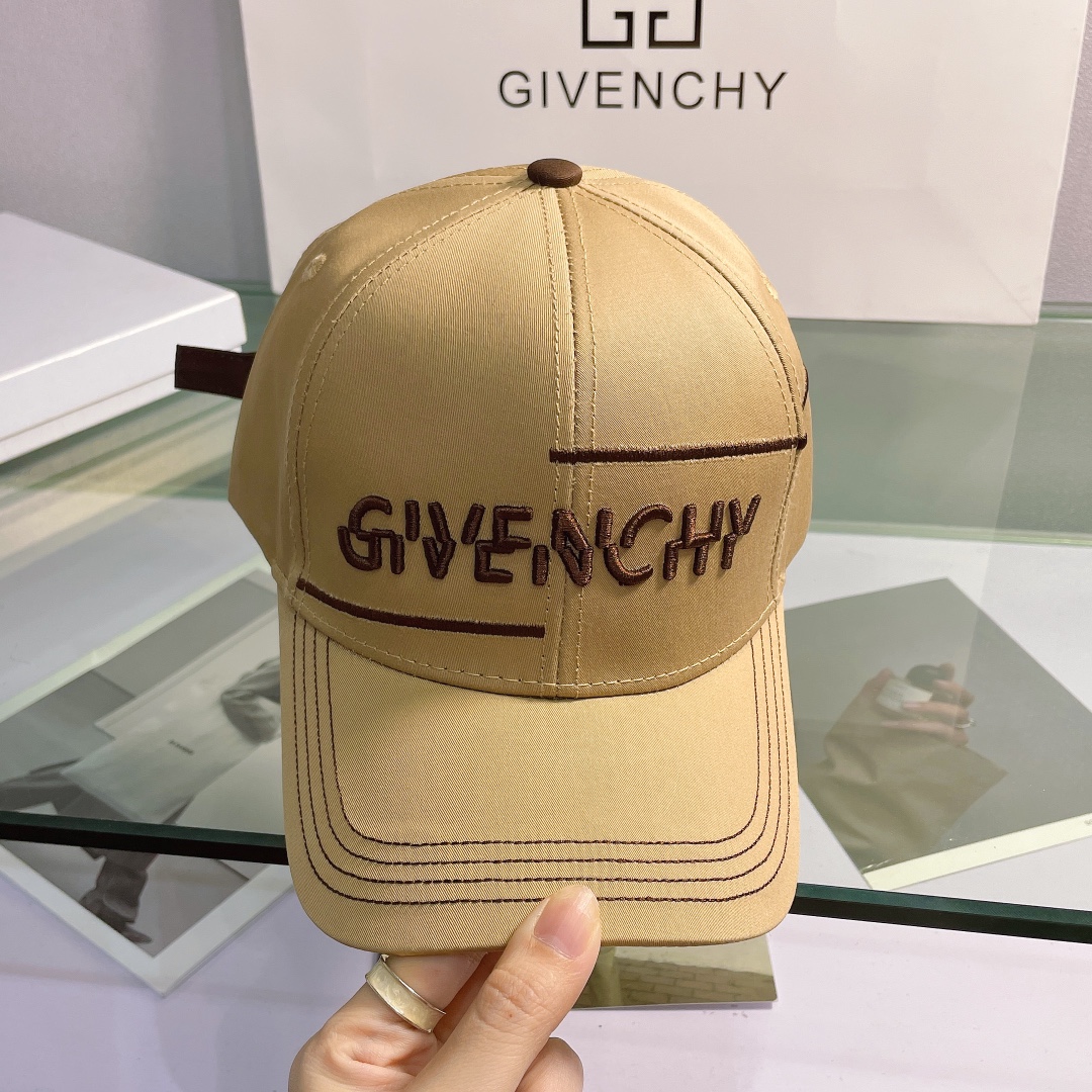 GIVENCHYジバンシィ ラッピング偽物 キャップ かぶり心地を追求したコットンキャップ ブラウン_4