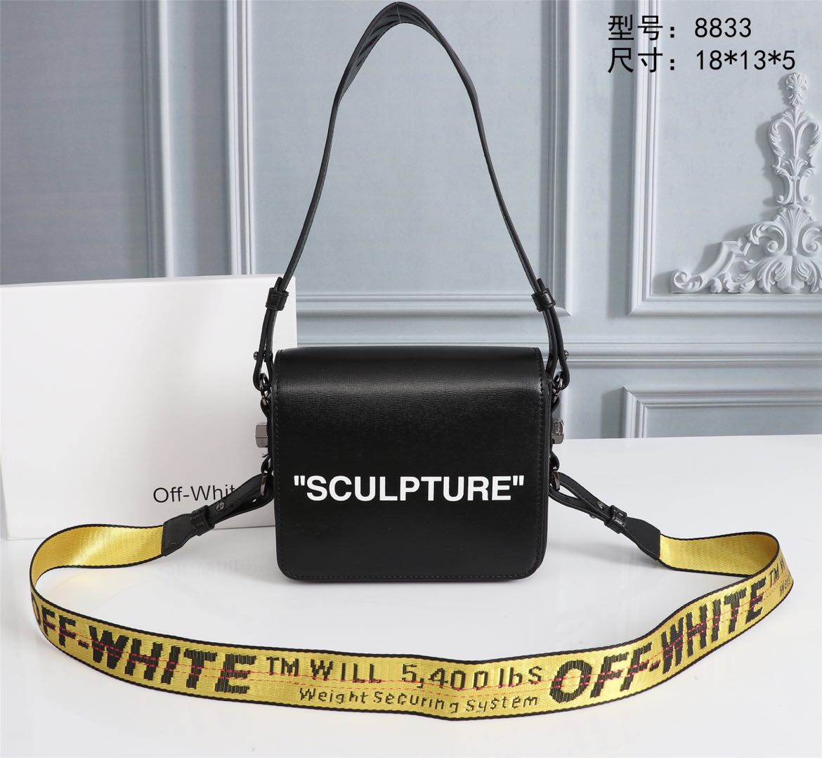 OFFWHITEオフホワイトルイヴィトンＮ級品 斜め掛けバッグ 肩掛け 人気新品 シンプル おしゃれ シンプル ブラック_1