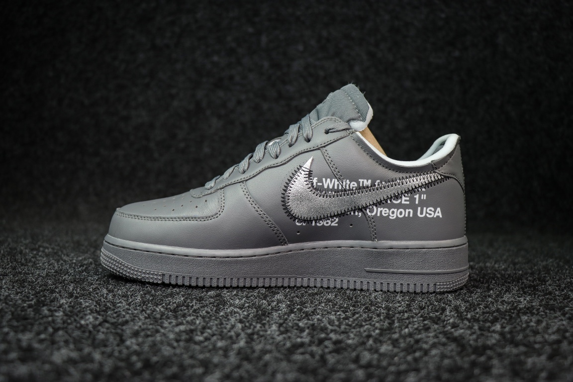 OFFWHITEオフホワイト 厚底スニーカー偽物 off-white x Air Forceコラボ スニーカー 運動 ランニング 人気 ブラック_3