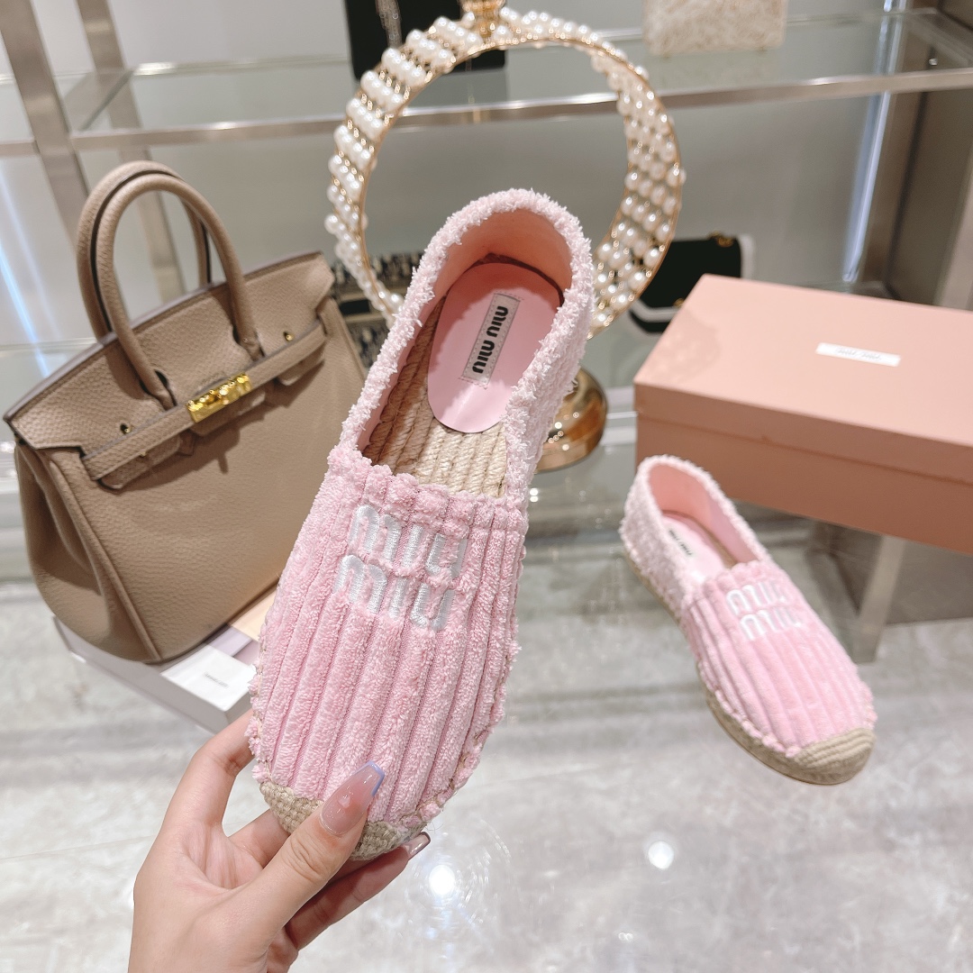 厚底 スニーカー miumiu激安通販 モカシン もこもこ ファッション 軽量 フラットシューズ ピンク_7