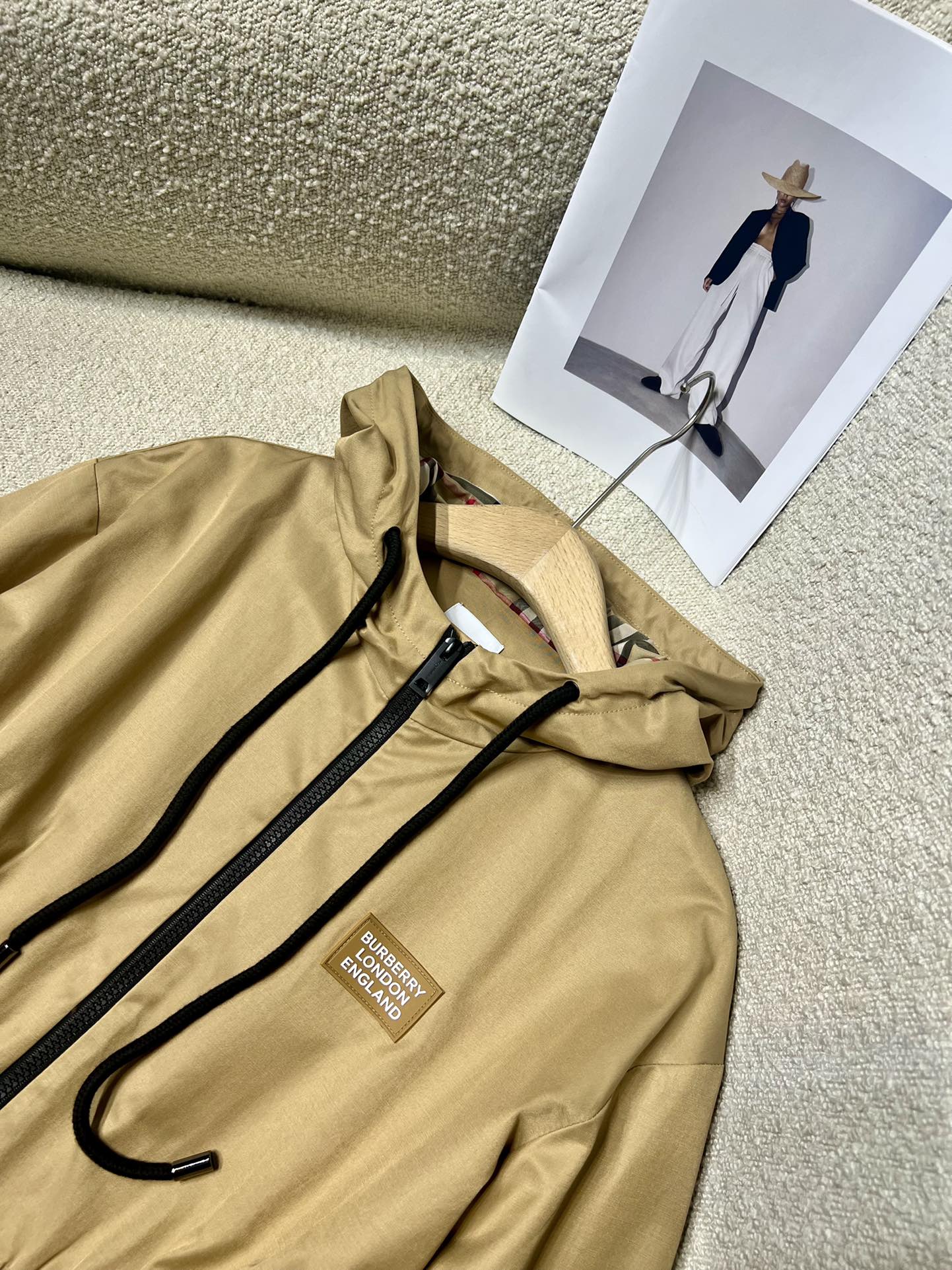 burberry black label ジャケット激安通販 アウター 冬服 トップス フード付き ファッション 柔らかい イエロー_6