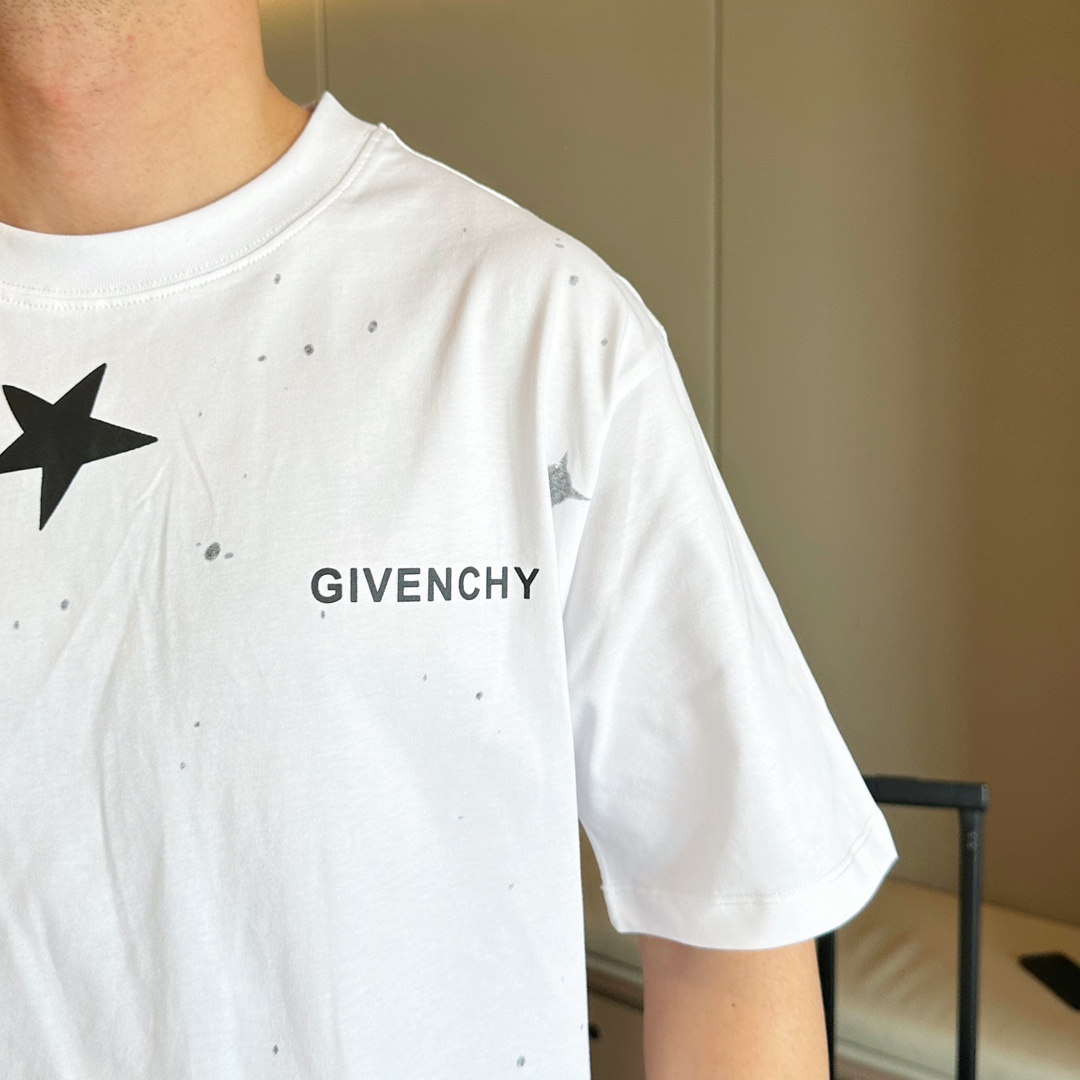 ジバンシィ GIVENCHY限定 コピー 半袖 Tシャツ ウールコットン ホワイト 柔らかい 花柄_5