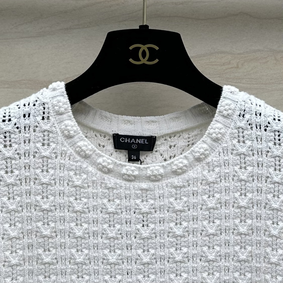 NEW夏の chanel t シャツ激安通販 純綿 春夏新品 半袖 トップス 高品質 シンプル ホワイト_5