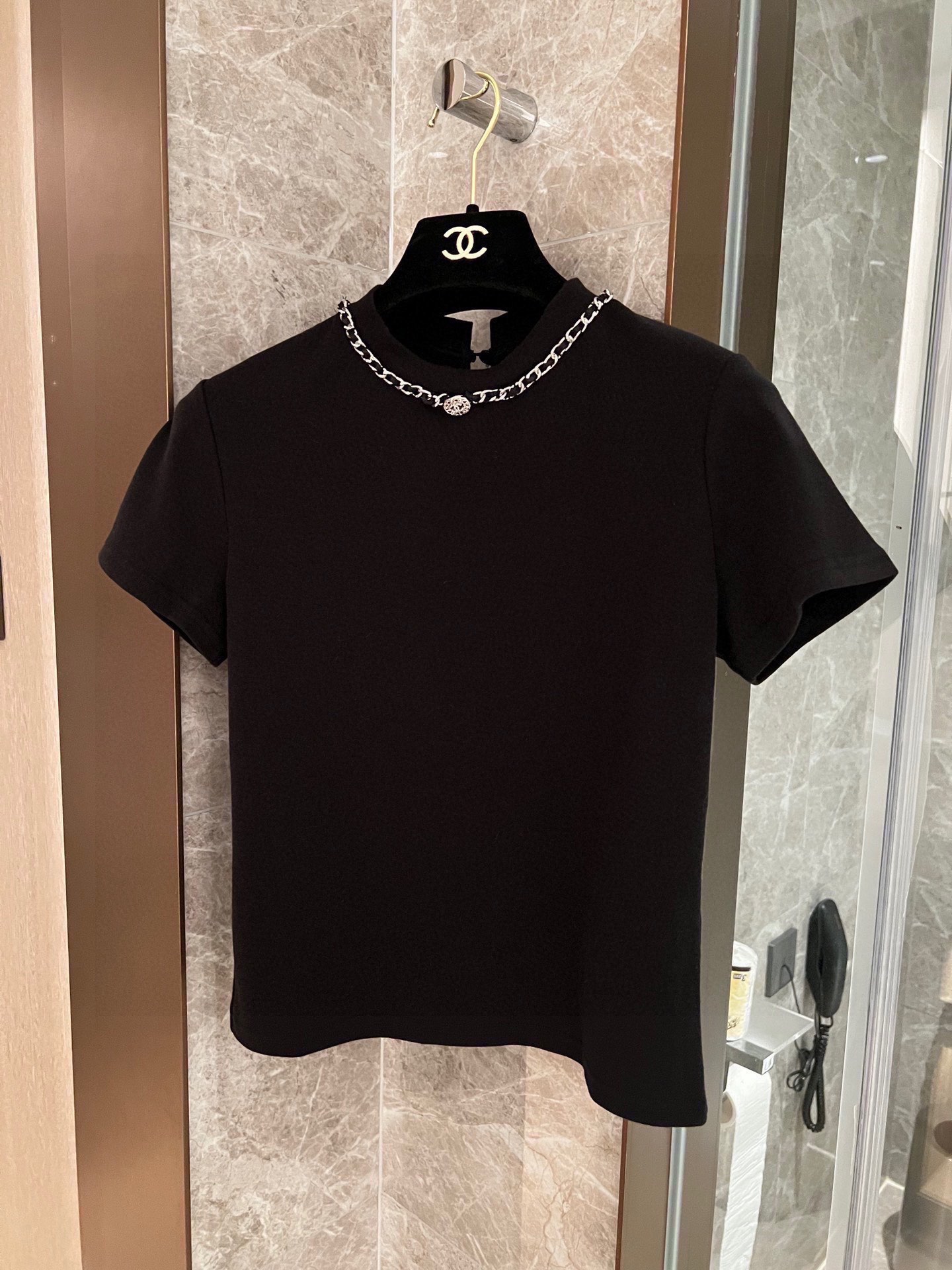 HOT100%新品 chanel t シャツ ピンク偽物 半袖 トップス 純綿 シンプ 人気品 レディース 2色可選_4