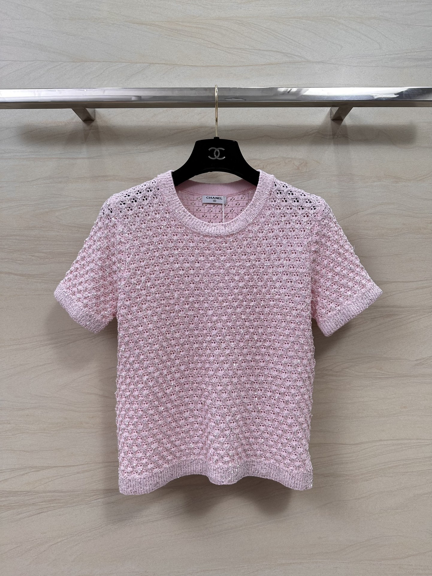 超激得新品 chanel t シャツ 値段コピー 短袖 トップス 純綿 レディース 柔らかい 通気性いい 春夏 ピンク_1