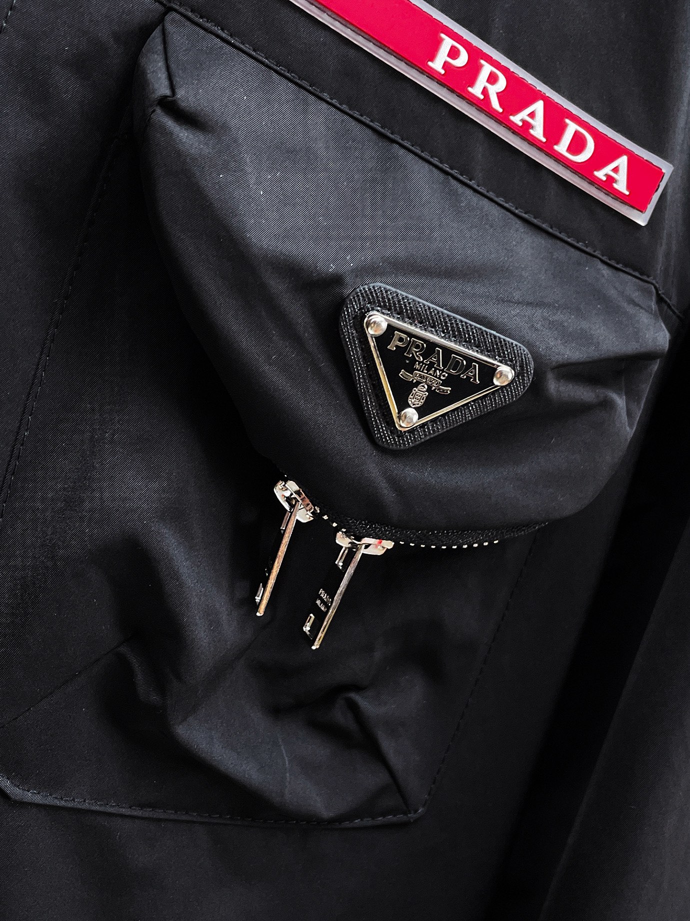 激安大特価最新作の prada レザー ジャケット激安通販 ジャケット 柔らかい トップス 運動 シンプル 品質保証 メンズ ブラック_4