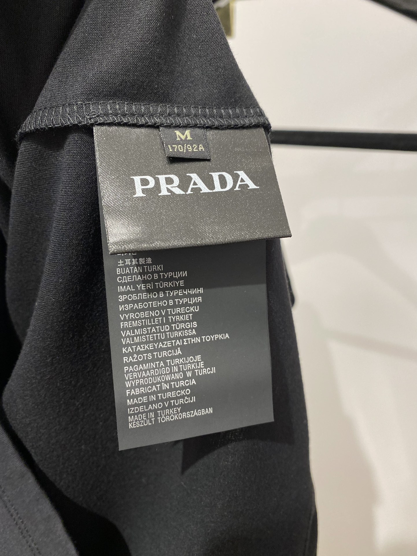 prada t シャツ激安通販 純綿 半袖 トップス 夏新品 シンプル ファッション 柔らかい 人気販売 ブラック_8