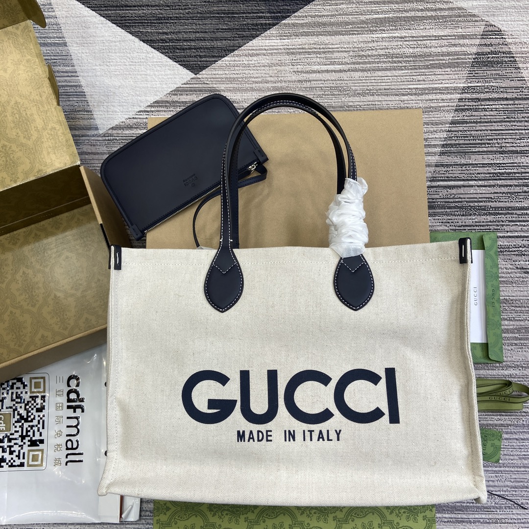 海外セレブ定番愛用グッチ鞄偽物772176 Gucciプリントトートバッグ_1