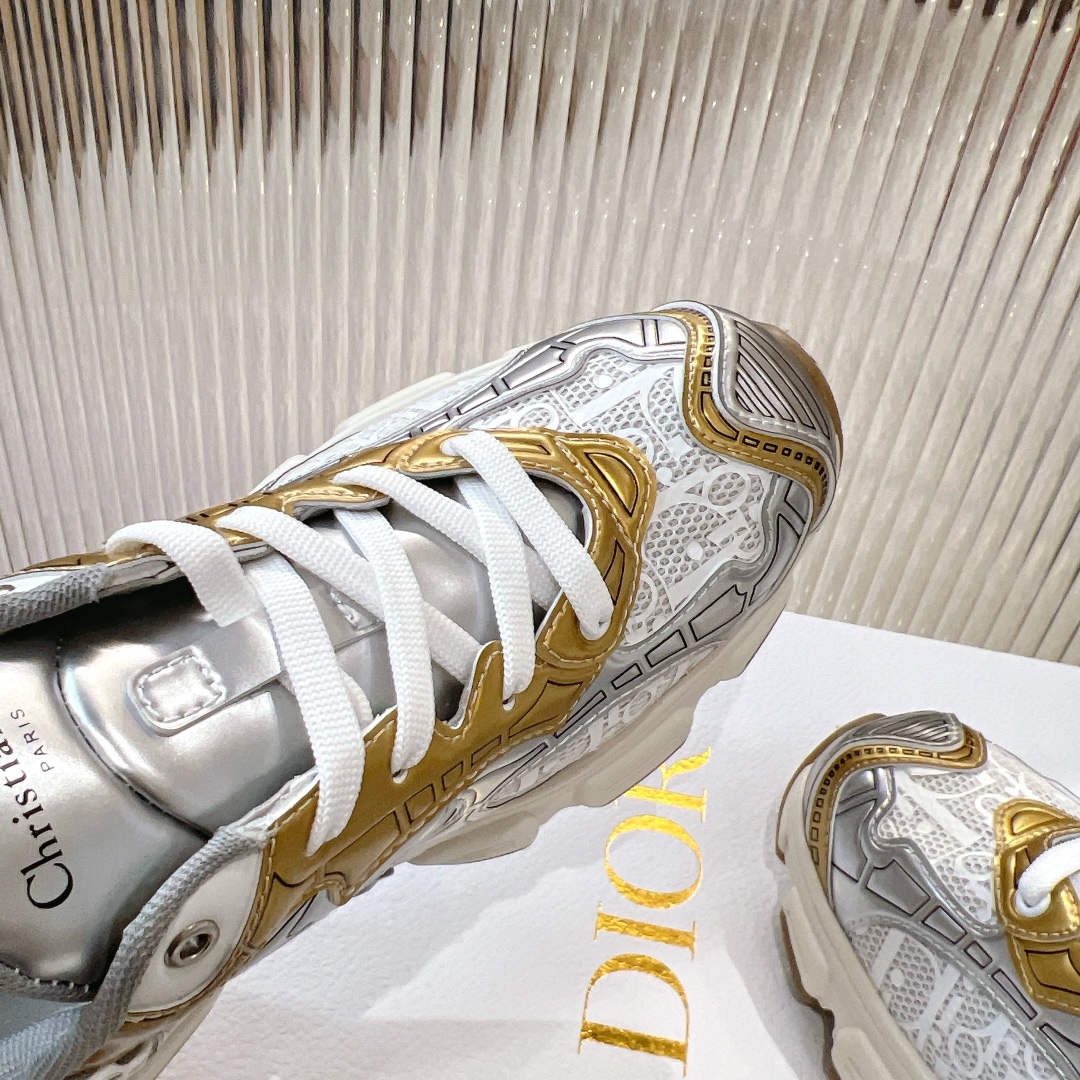 dior ハイカット スニーカースーパーコピー 歩きやすい カジュアル シューズ 運動 ランニング レディース シルバー_6