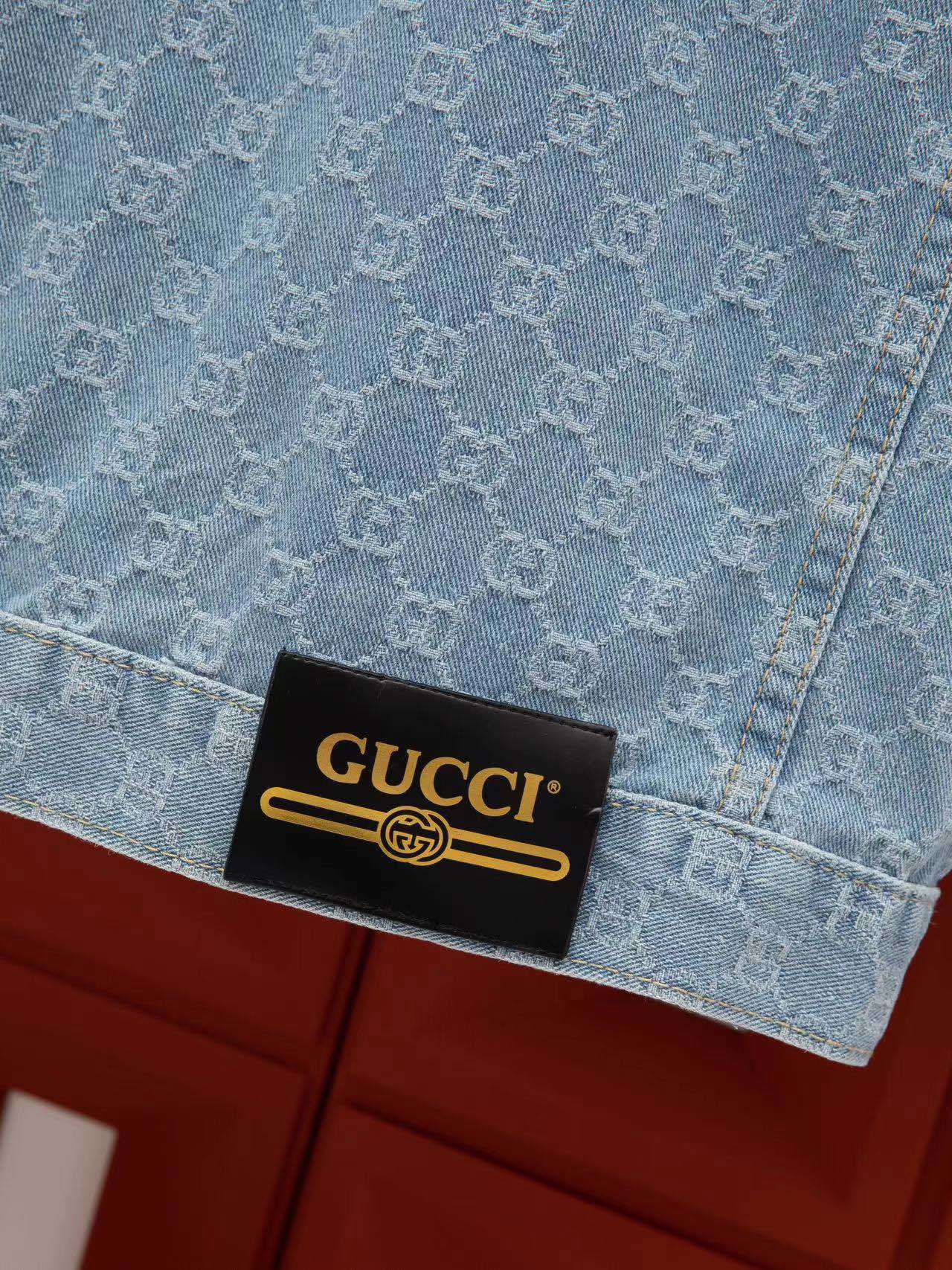 gucci トップスＮ級品 ジャケット アウター デニム素材 快適 柔軟 シンプル ファッション ブルー_9