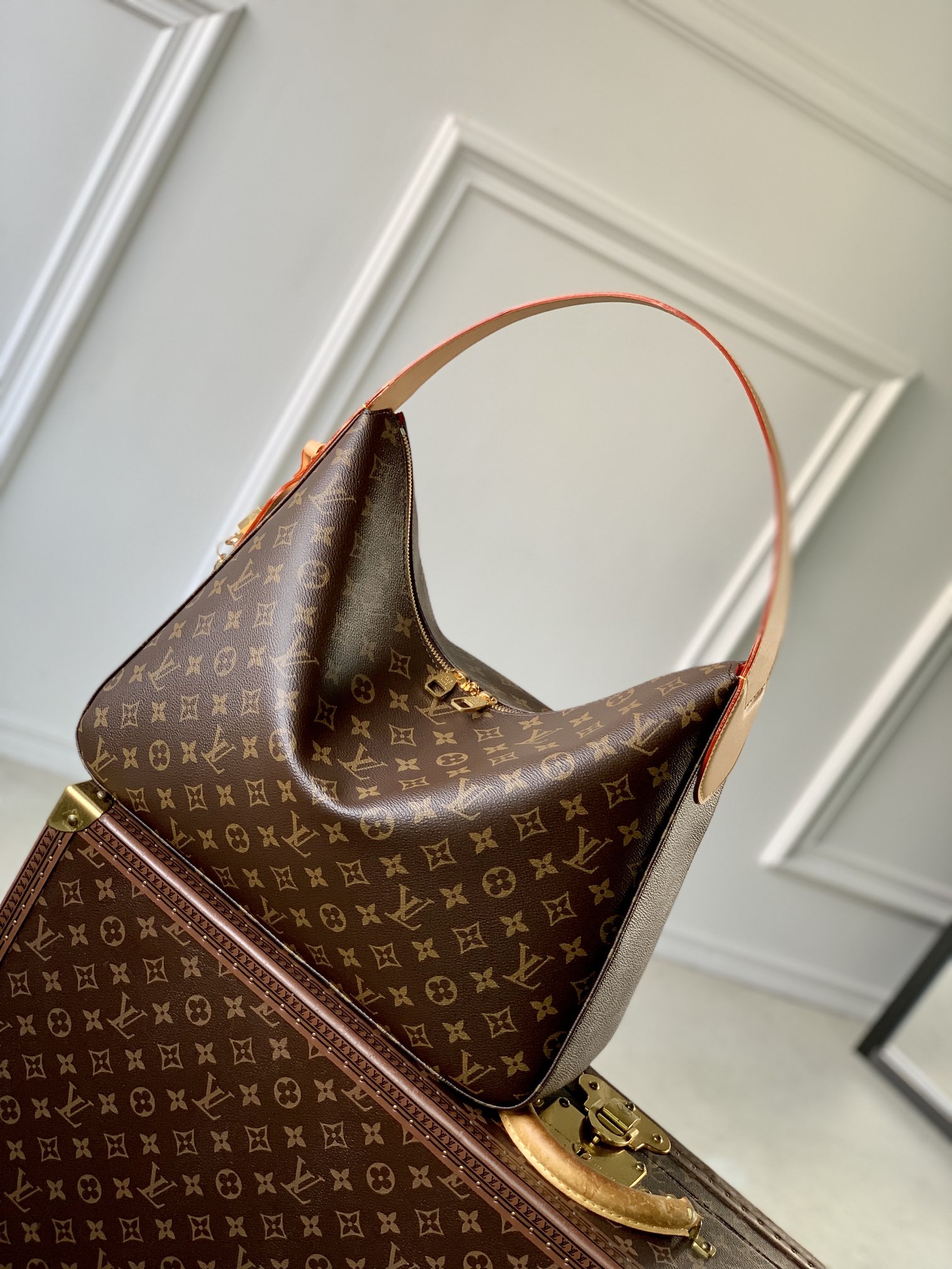 LV ヴィトン バッグ おすすめＮ級品 本革 ハンドバッグ レザー 優雅 M12098 人気定番 ブラウン_1