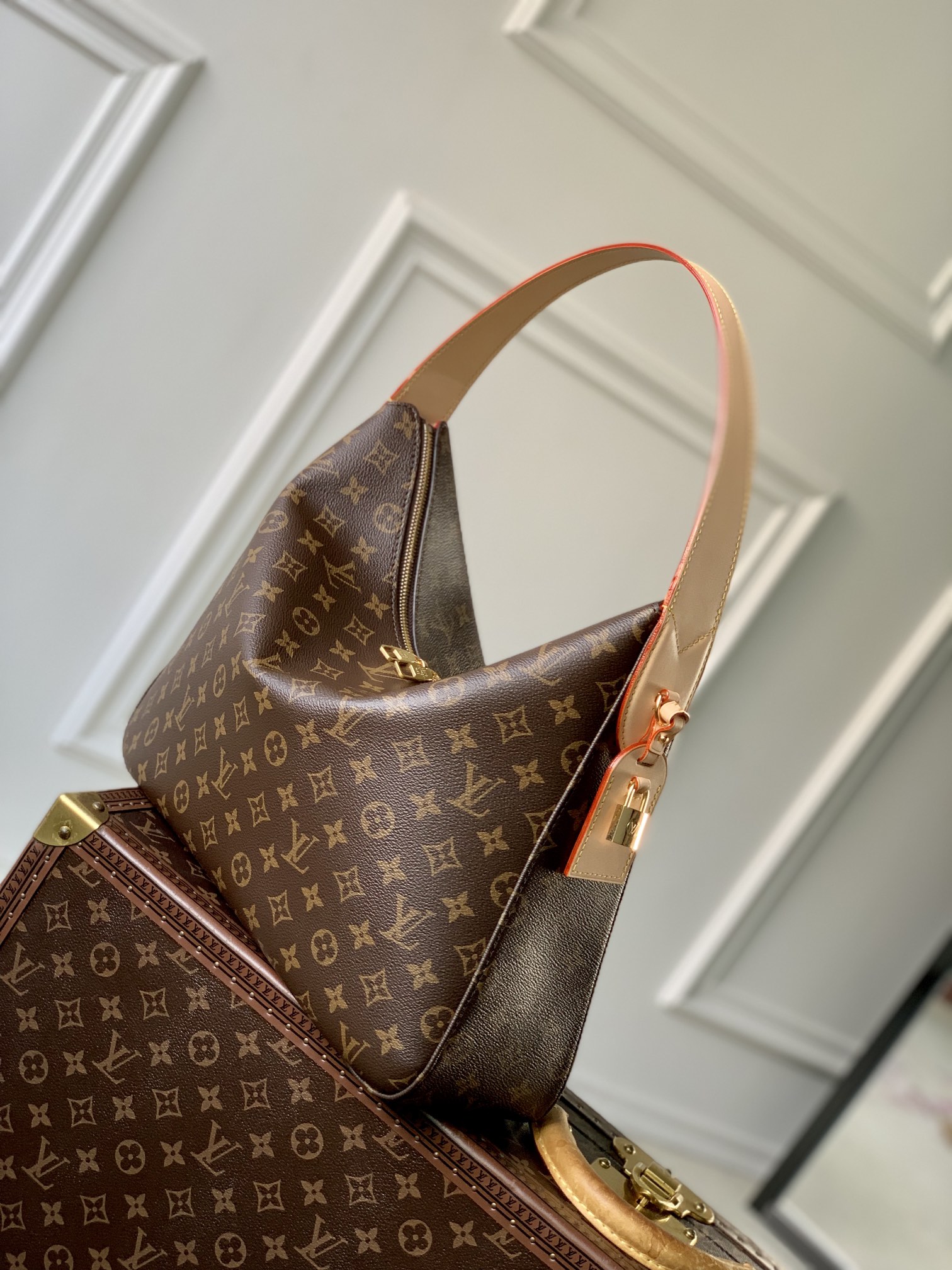 LV ヴィトン バッグ おすすめＮ級品 本革 ハンドバッグ レザー 優雅 M12098 人気定番 ブラウン_3