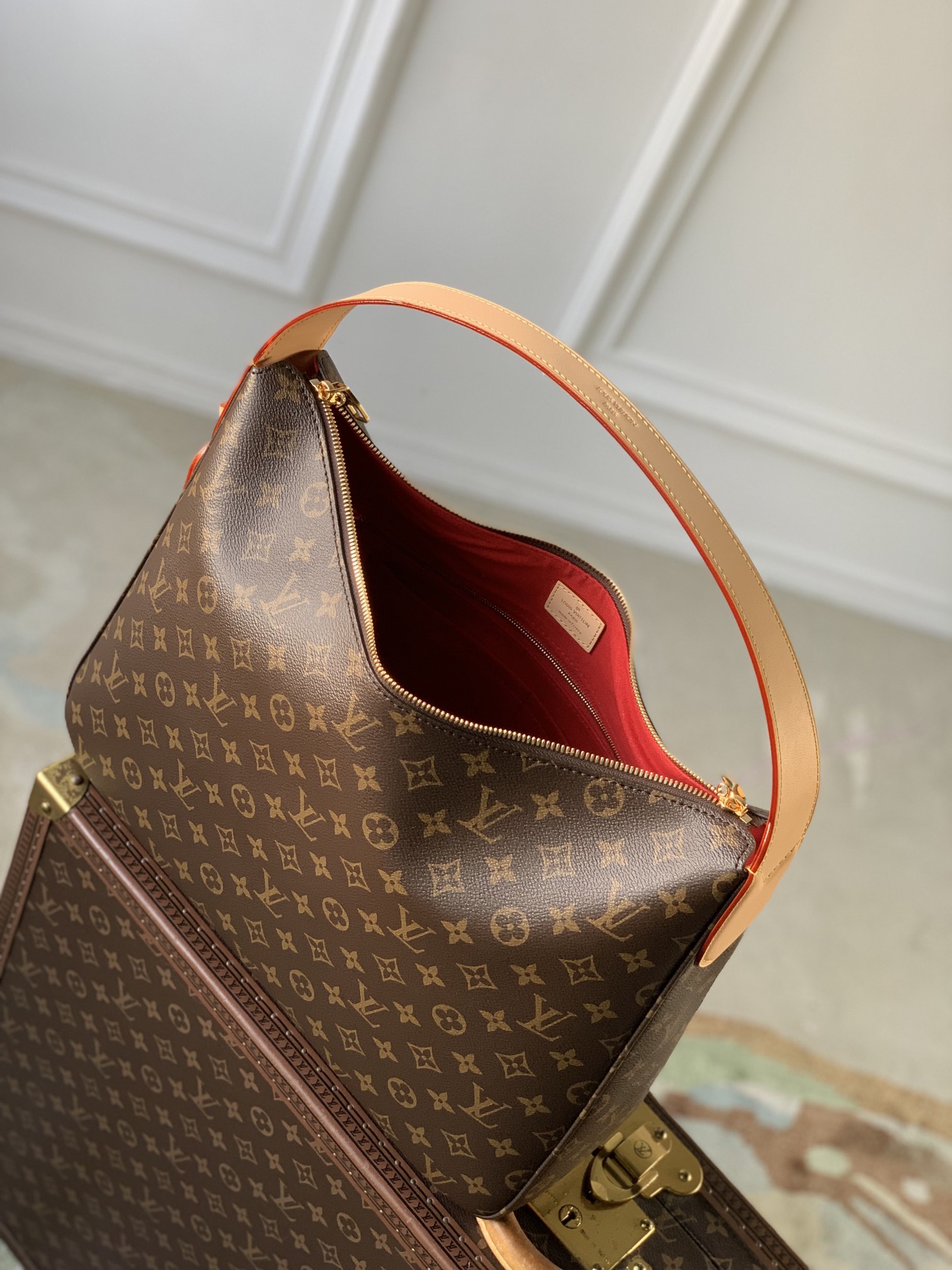 LV ヴィトン バッグ おすすめＮ級品 本革 ハンドバッグ レザー 優雅 M12098 人気定番 ブラウン_9