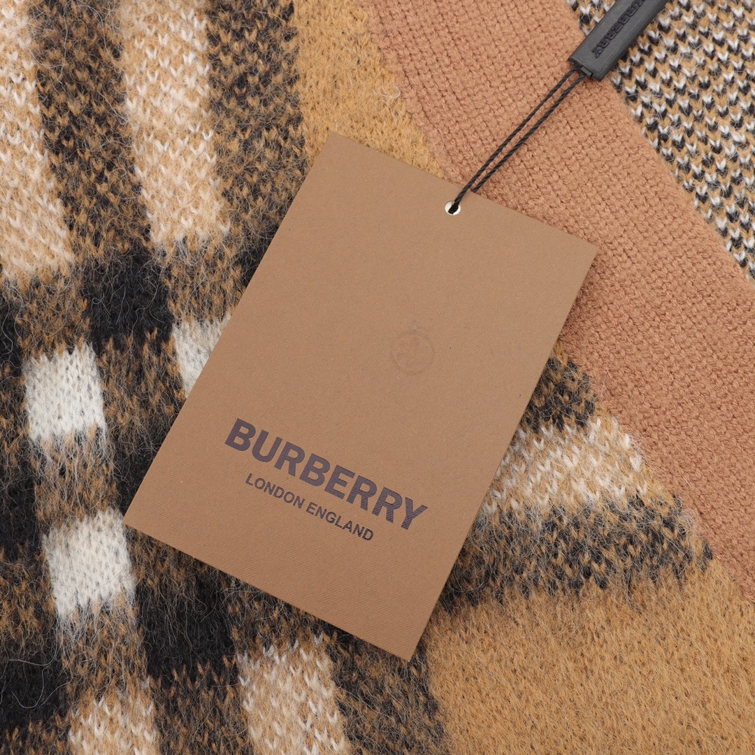 可愛い burberry セーターコピー ニット素材 アウター 暖かい 柔軟 トップス 弾性がいい ブラウン_4