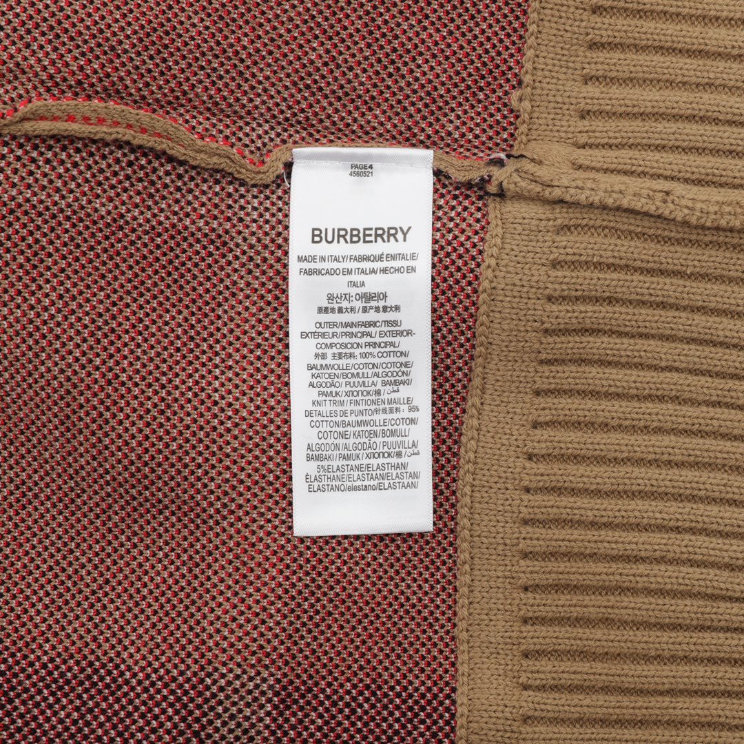 burberry ニット セータースーパーコピー ニット素材 アウター 暖かい 柔軟 トップス 弾性がいい カーキ色_8