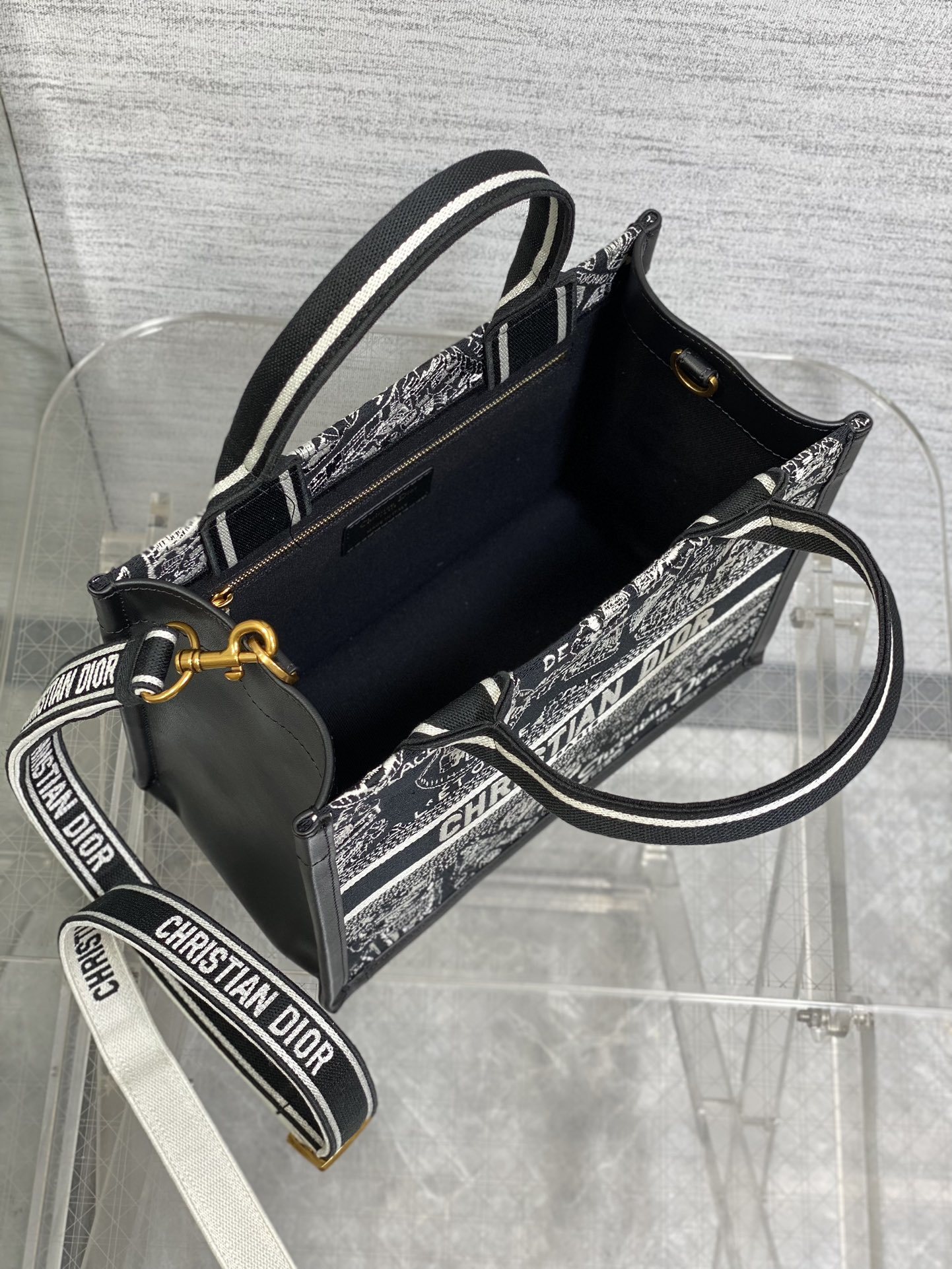 dior ショルダー バッグスーパーコピー 優雅レディ ハンドバッグ 大容量 本革 トートバッグ ブラック_8