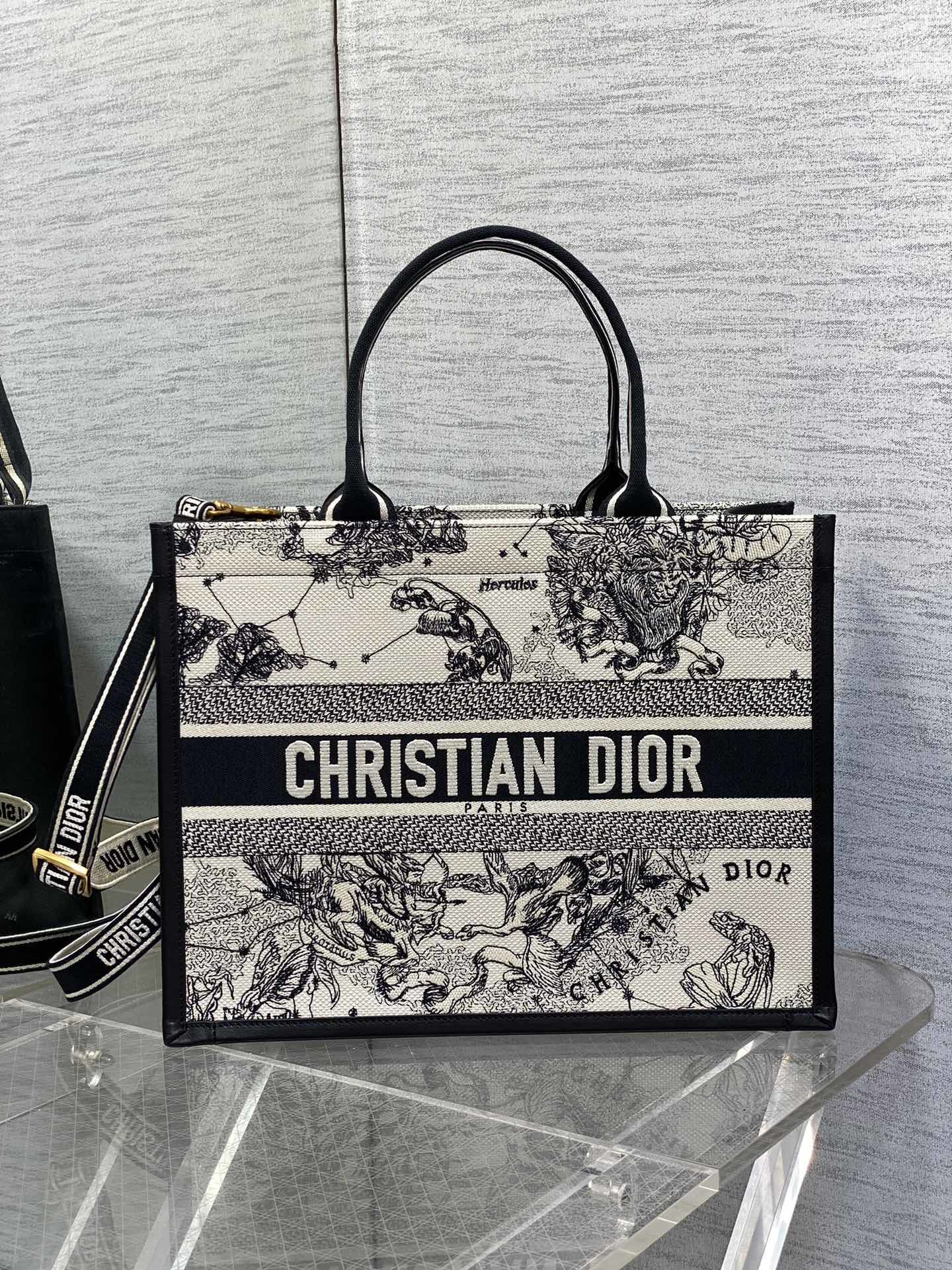 お買い得品 dior クラッチ バッグスーパーコピー ハンドバッグ プリント 実用 大容量 ブラック_1