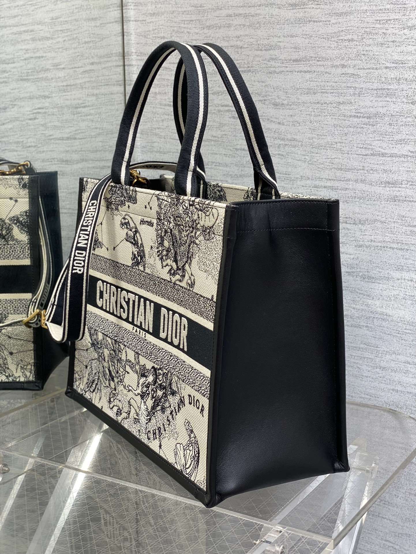 お買い得品 dior クラッチ バッグスーパーコピー ハンドバッグ プリント 実用 大容量 ブラック_6