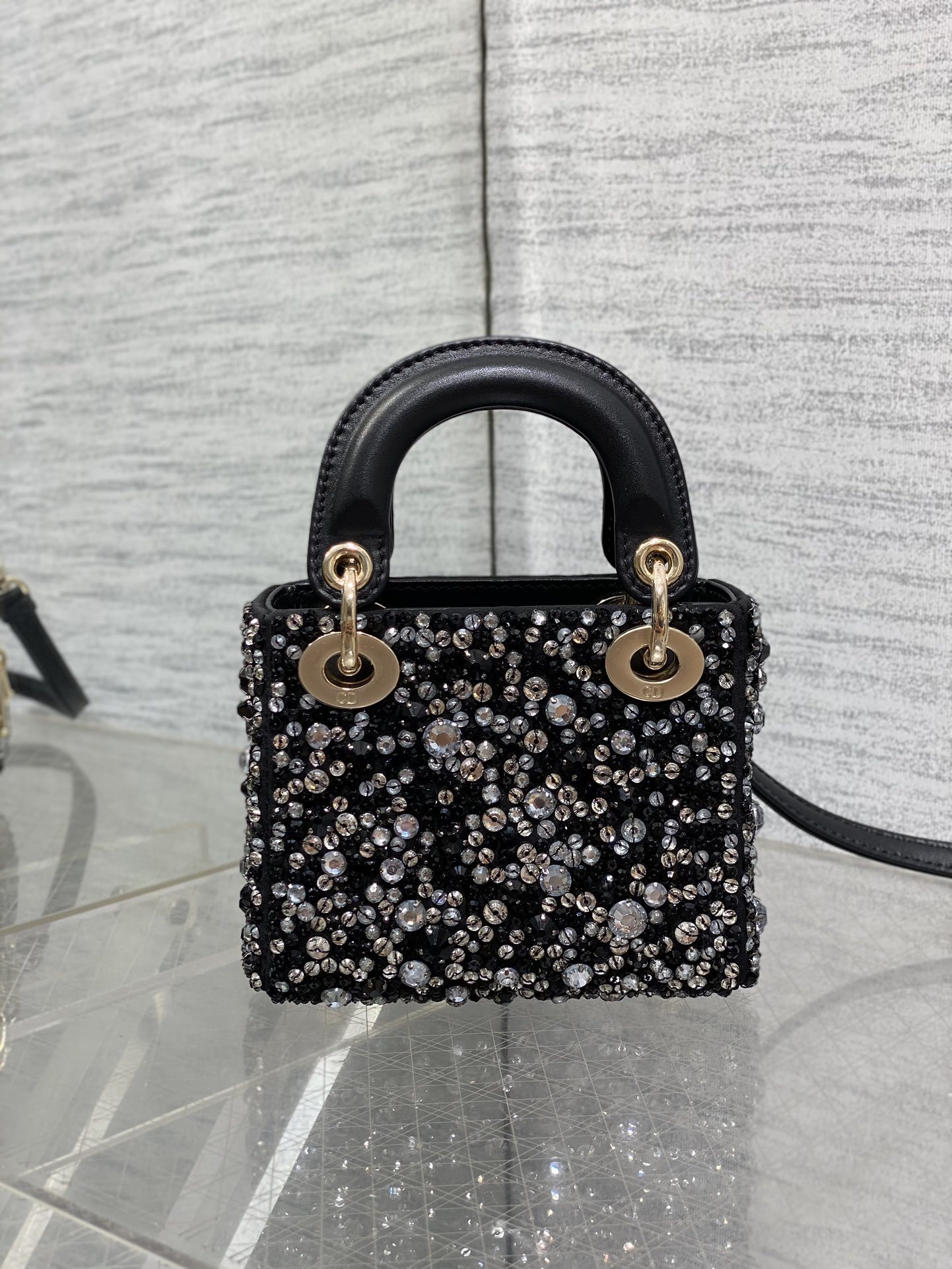 お勧め品 dior バッグ メンズスーパーコピー ハンドバッグ 優雅 レディ 本革 レザー 刺繍 ブラック_5