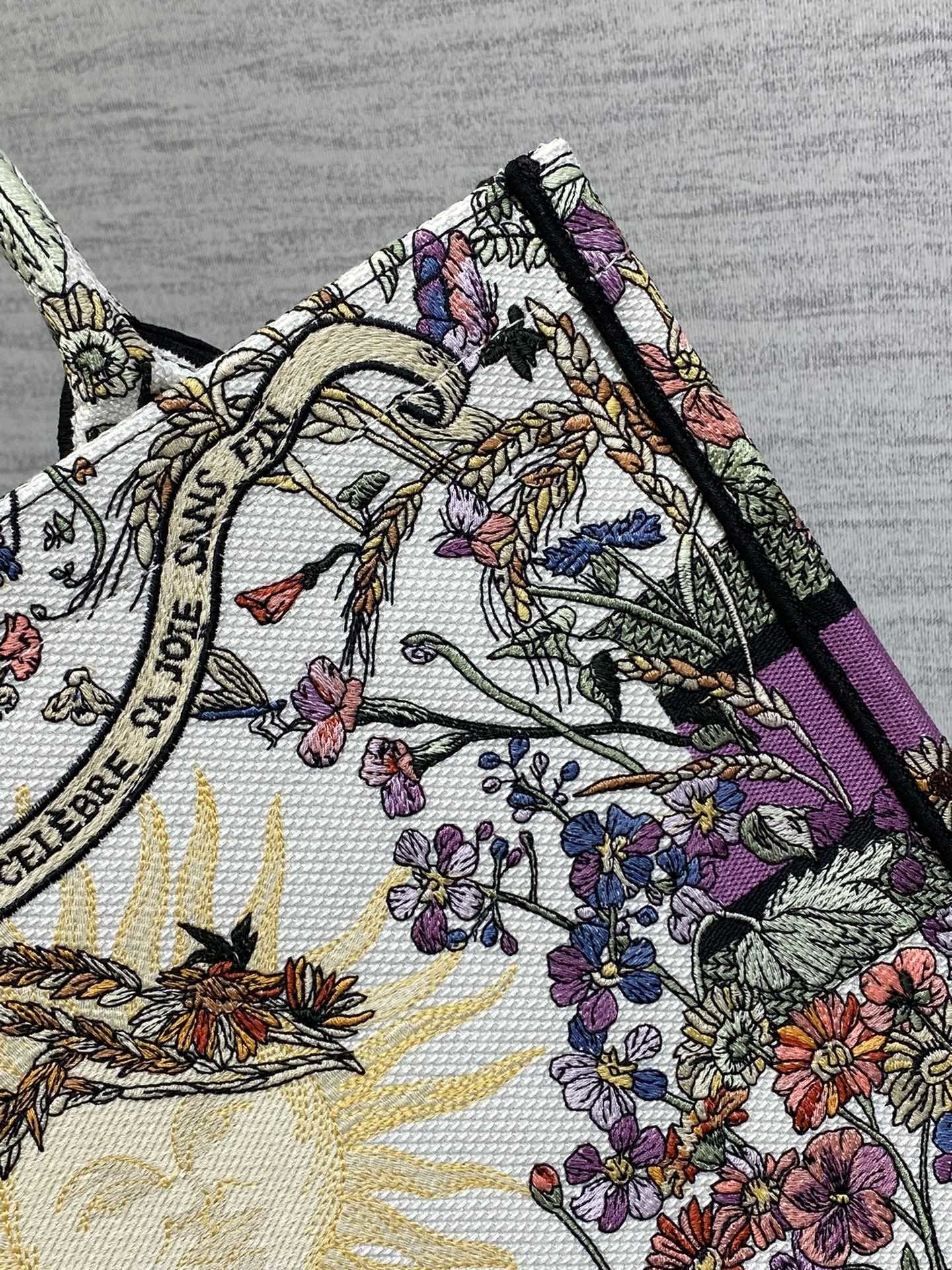 優雅バッグ Mサイズ dior ボストン バッグ偽物 ハンドバッグ 斜め掛けバッグ 大容量 刺繍 カラフル_5