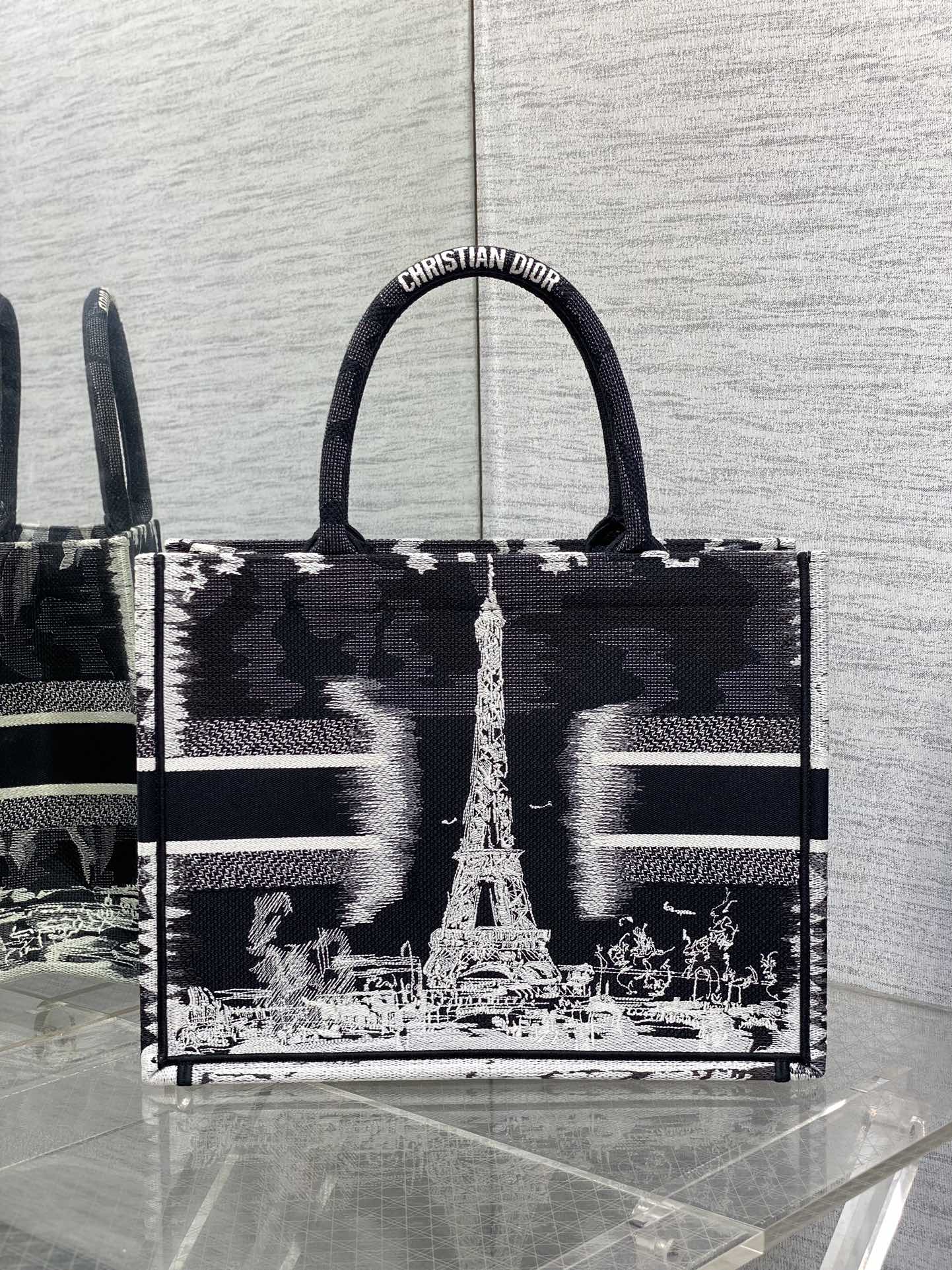 魅力的なスタイル dior カバン激安通販 ロゴ刺繍 ハンドバッグ 大容量 可愛い レディ ブラック_3