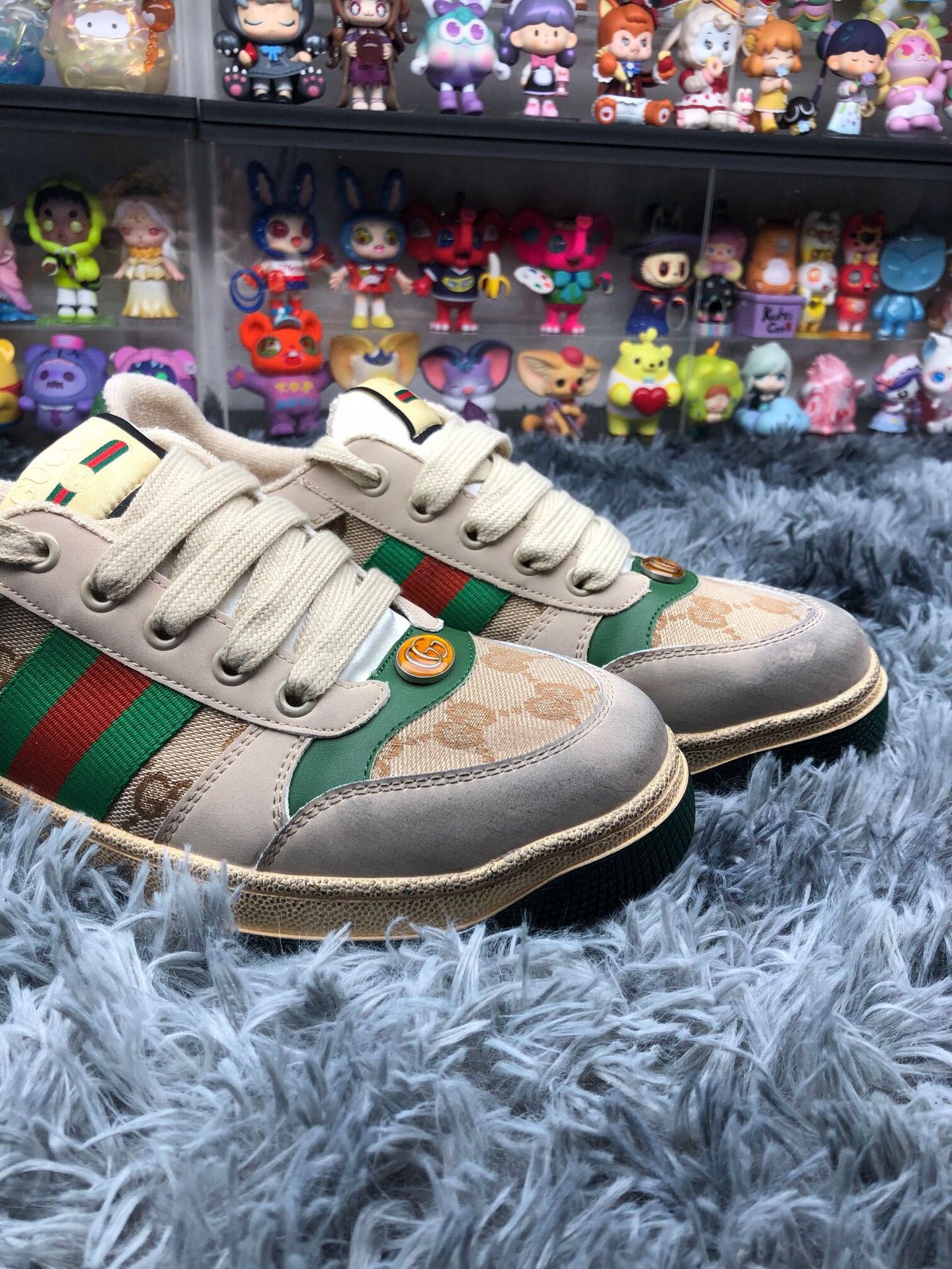 超激得の新品 gucci スニーカーコピー 柔軟 運動シューズ あるきやすい 本革 グリーン_3