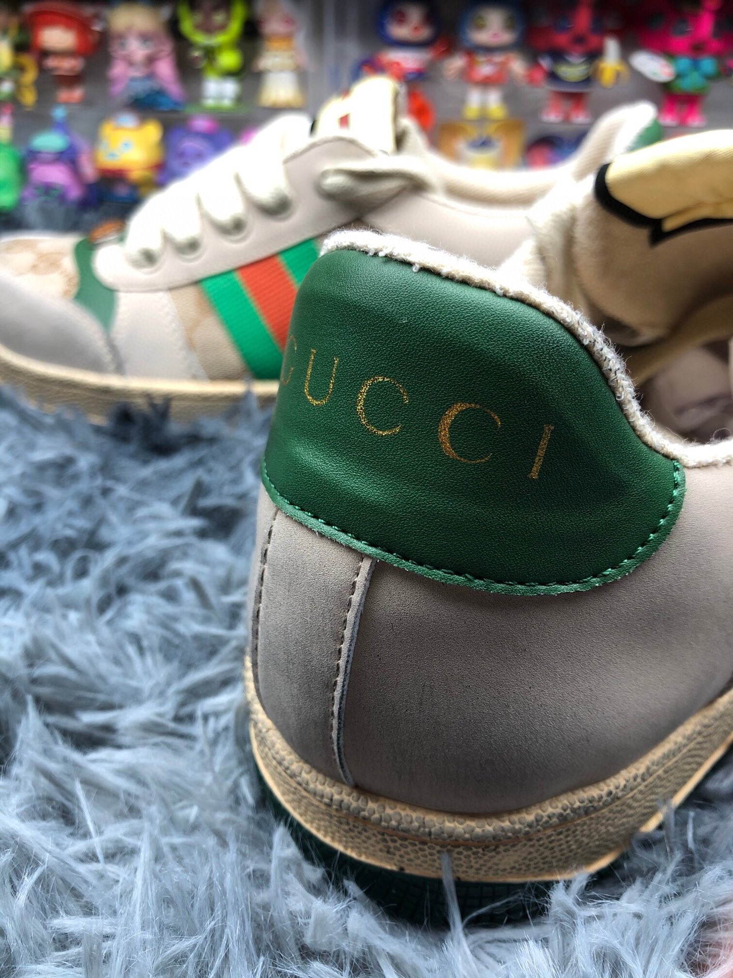 超激得の新品 gucci スニーカーコピー 柔軟 運動シューズ あるきやすい 本革 グリーン_4