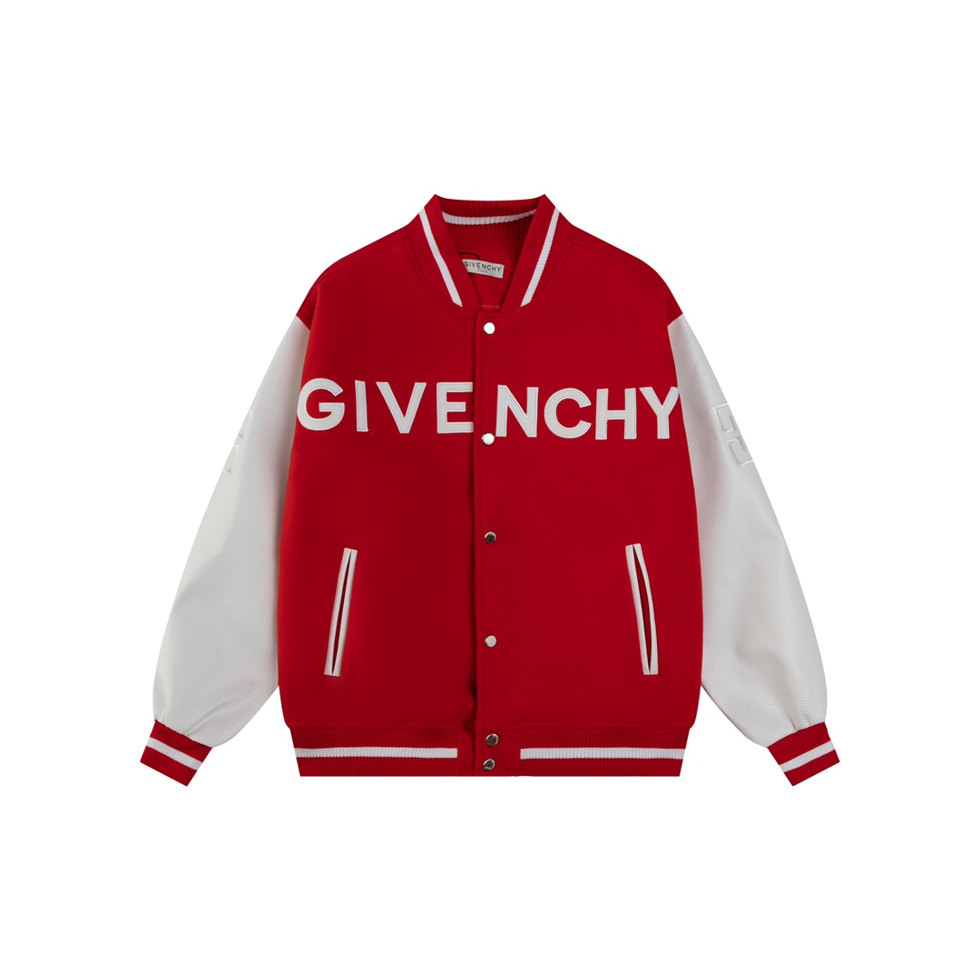 givenchy アウター偽物 トップス ジャケット 純綿 運動服 野球 厚い スポーツ S08 レッド_1