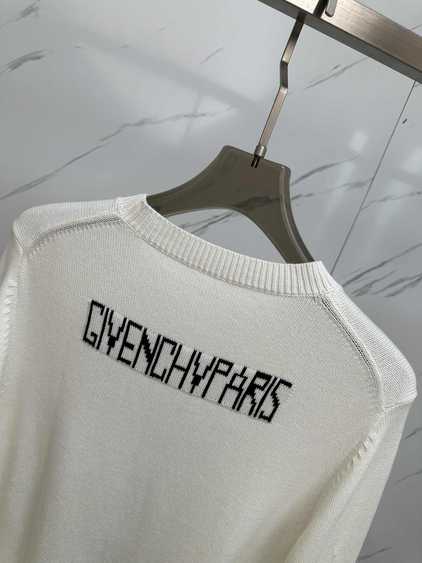 givenchy セーターコピー トップス ニット 暖かい 上質 ロゴあみ シンプル ホワイト_8