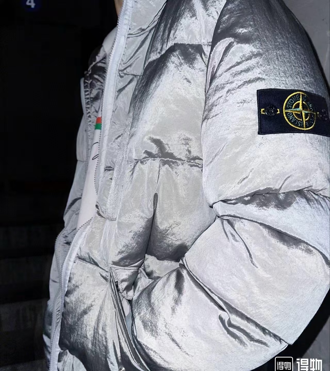 stone island ダウン偽物 トップス 保温 ふんわり ダウンジャケット アウター シンプル 厚い ブルー_3