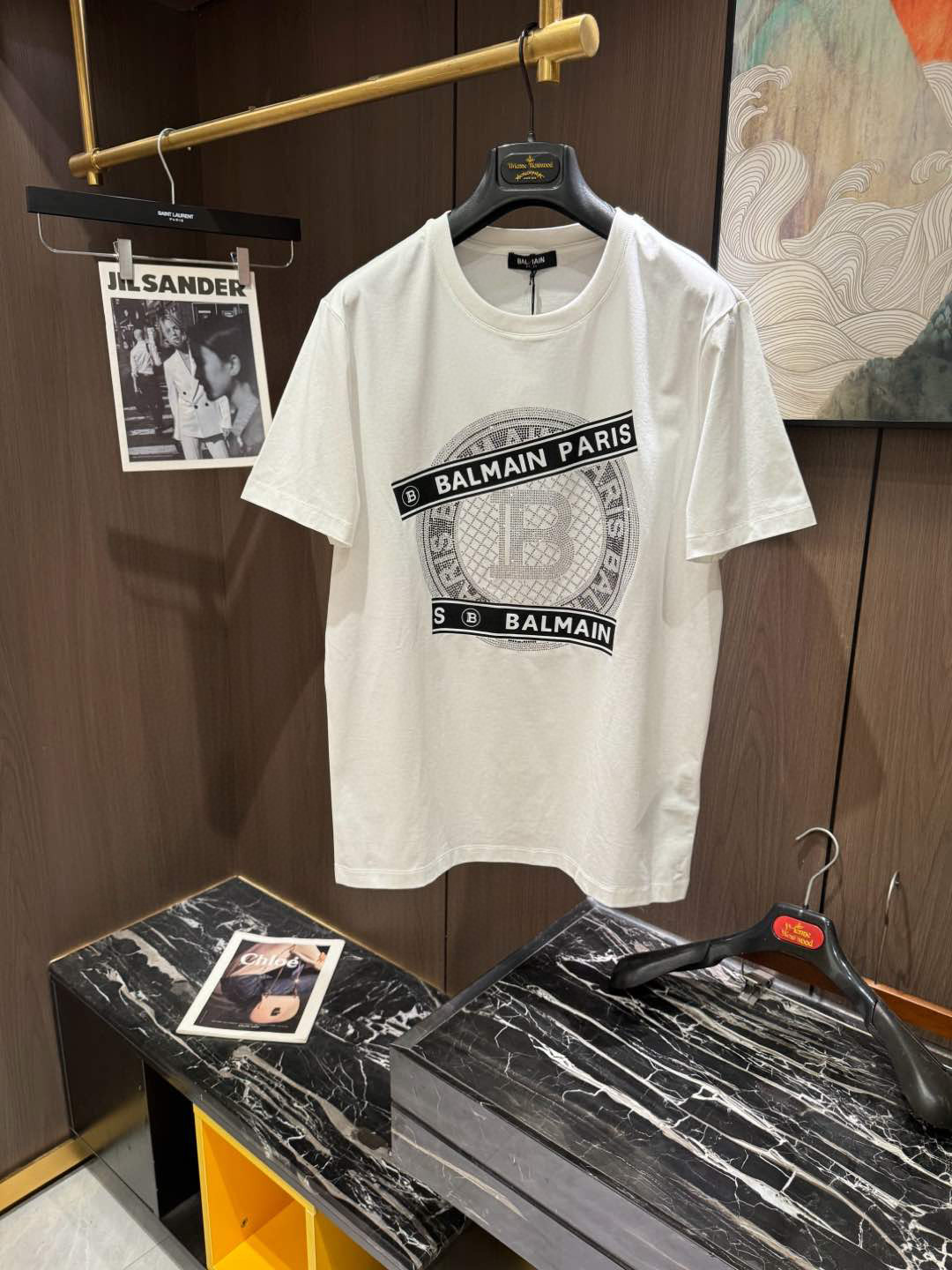 高級感溢れる tシャツ バルマンスーパーコピー トップス 半袖 純綿 柔軟 プリント 通気性いい_2