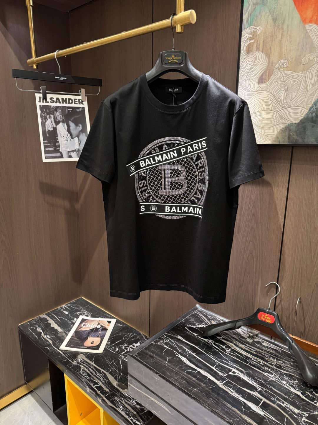 高級感溢れる tシャツ バルマンスーパーコピー トップス 半袖 純綿 柔軟 プリント 通気性いい_5