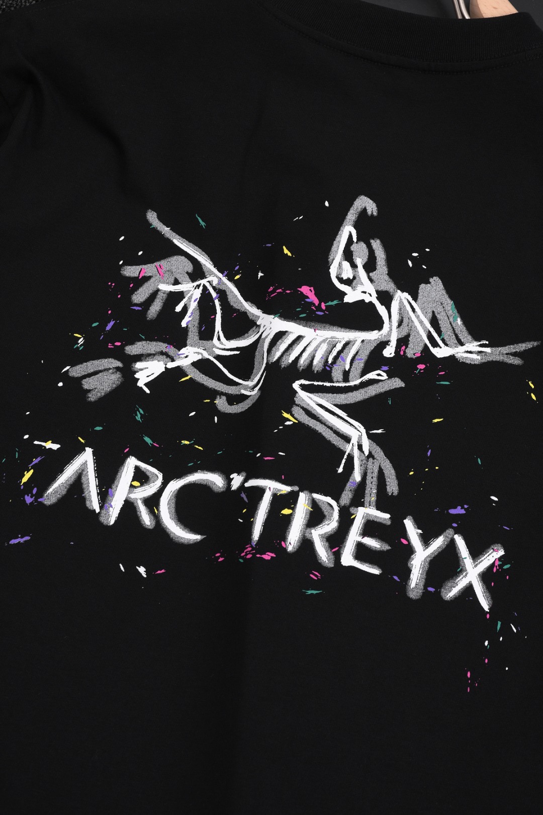 arc teryx スプリット t シャツコピー 抗菌防臭 トップス 純綿 シンプル 短袖 柔らかい 男女兼用 ブラック_10