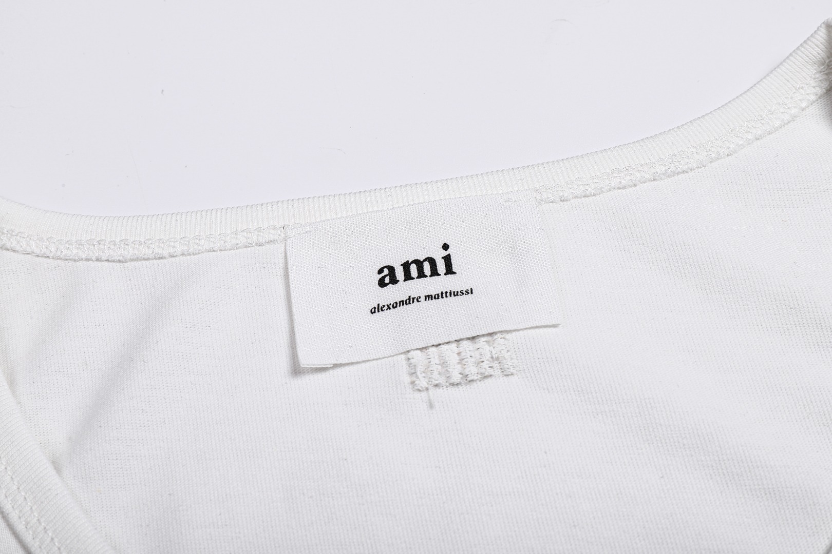 ami 白tシャツ偽物 シンプル 無袖トップス 純綿 ハート アミファッション感 ホワイト_5